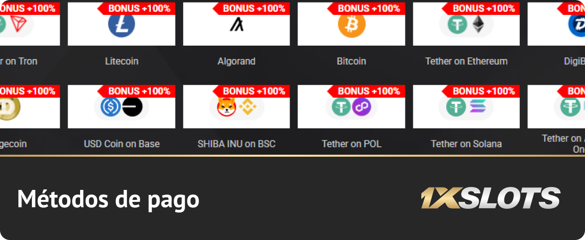 Cómo realizar un depósito en 1xSlots utilizando métodos de pago populares en Argentina y criptomonedas